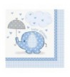 Blue Elephant Baby Shower Napkins