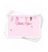 Shower Thank Cards Girls Envelopes