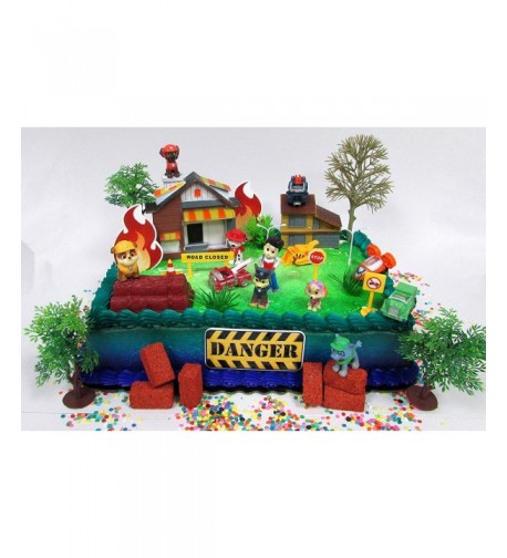 Birthday Cake Featuring Decorative Accessories