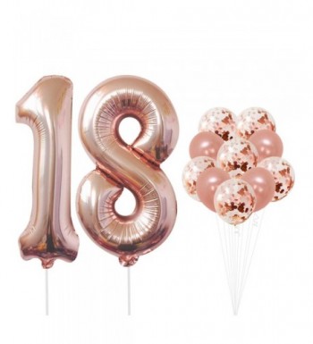 KatchOn Rose Gold Number Balloons