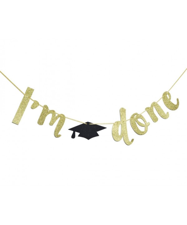 Glitter Cursive Graduation Garland Supplies