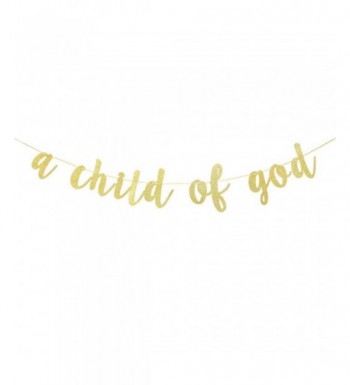 Black Glitter Child Gold Banner