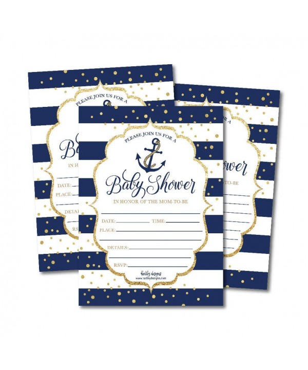 Nautical Invitations Sprinkle Printable Supplies