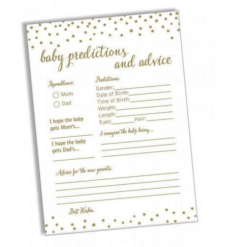 50 Baby Predictions Advice Confetti