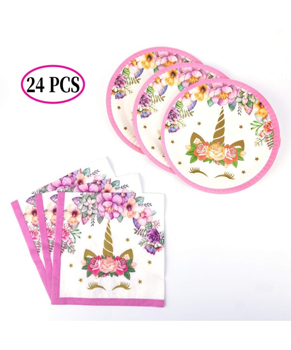 SAVITA Unicorn Napkins Supplies Birthday