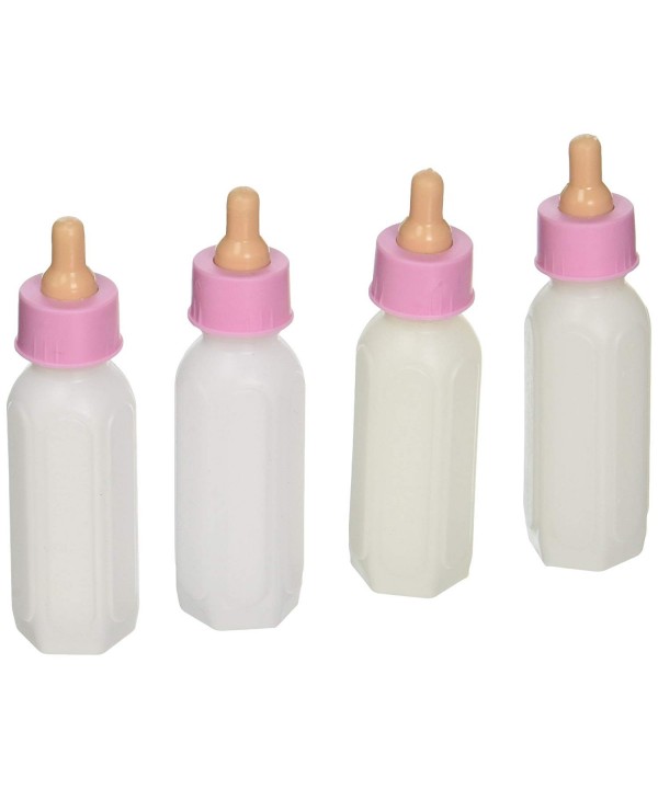 Plastic Pink Bottle Shower Favors