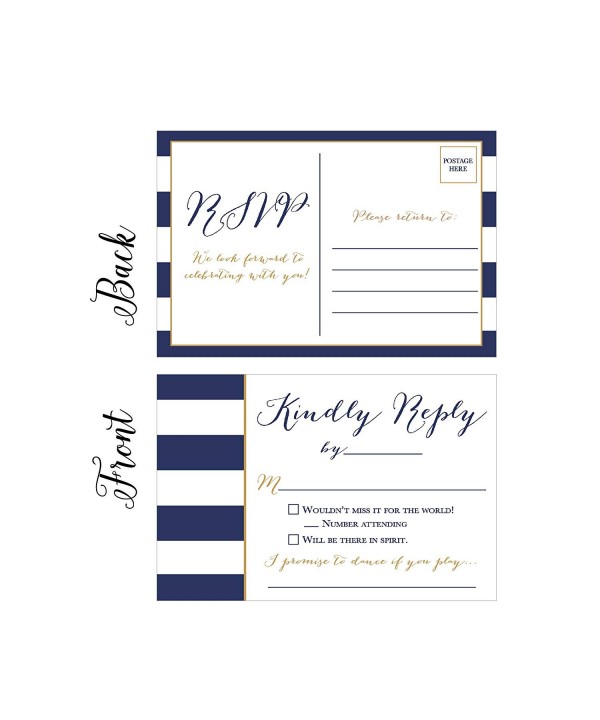 Postcards Envelopes Engagement Bachelorette Invitations