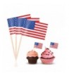 BESTOYARD American Cupcake Birthday Toothpicks