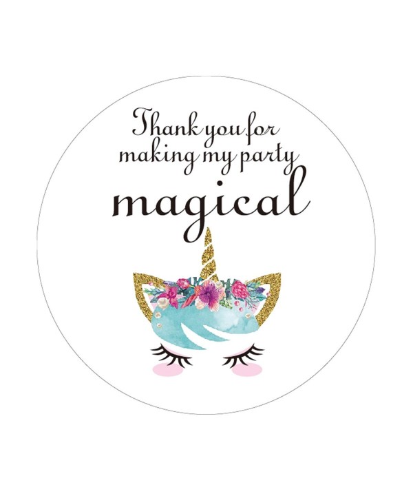 MAGJUCHE Magical Unicorn Stickers Birthday