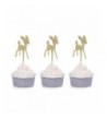 Glitter Cupcake Toppers Birthday Wedding