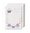 Cupcake Invitation Cards Fill Envelopes