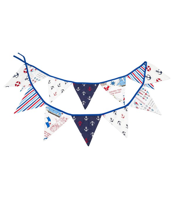 LOVENJOY Cotton Nautical Pennant Birthday