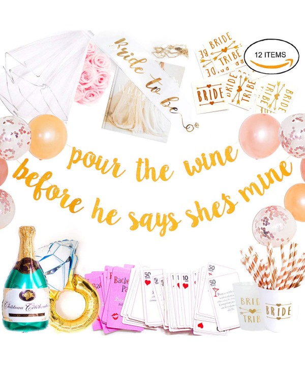 Bachelorette Decorations Supplies Engagement Champagne