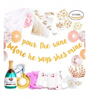 Bachelorette Decorations Supplies Engagement Champagne