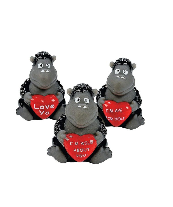 VALENTINE VINYL GORILLAS HEARTS DOZEN