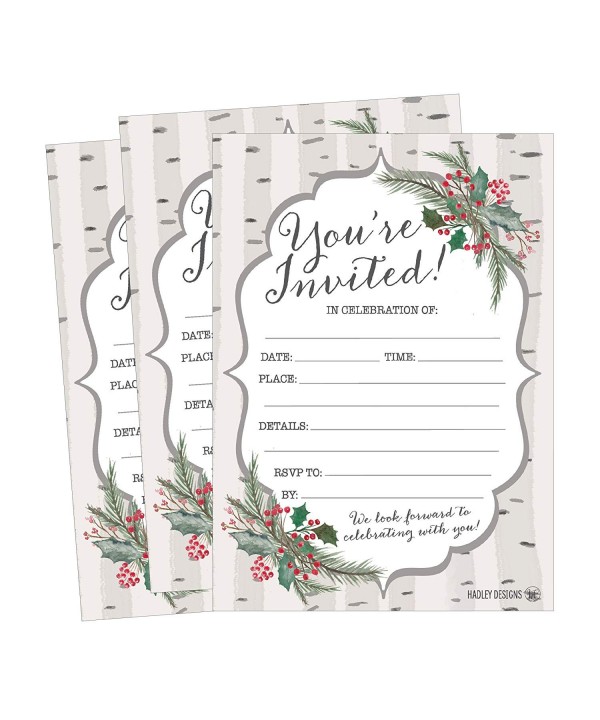 Christmas Invitations Invitation Anniversary Housewarming