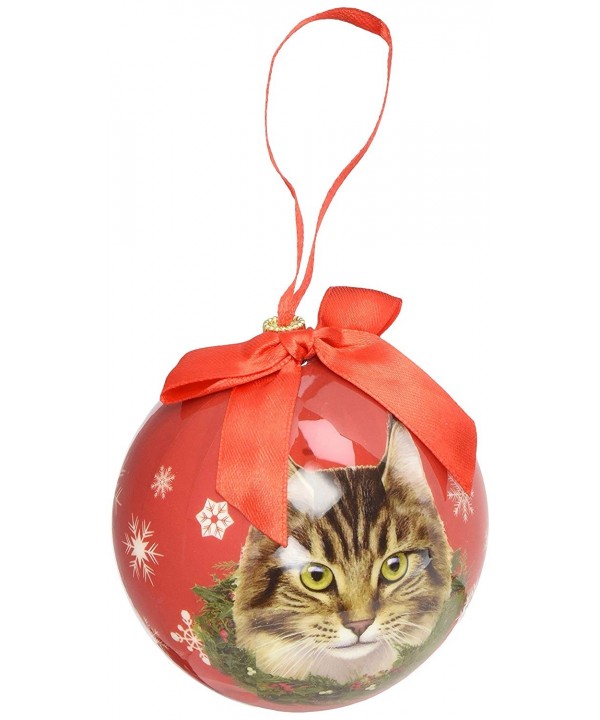 Maine Coone Cat Christmas Ornament