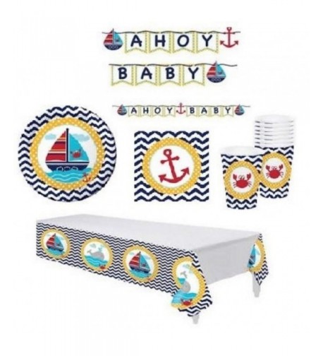 Nautical Shower Supplies Decorations Including