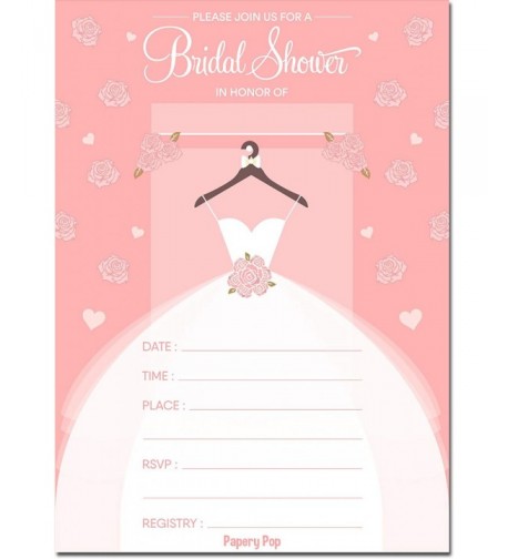 Papery Pop Bridal Invitations Envelopes