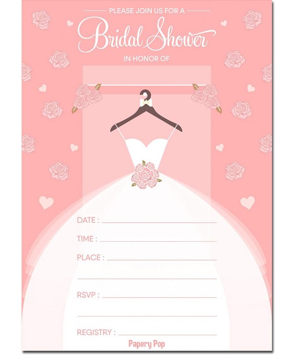 Papery Pop Bridal Invitations Envelopes