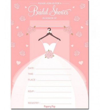 Papery Pop Bridal Invitations Envelopes