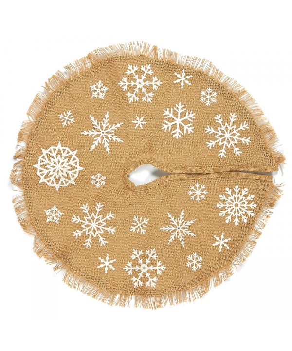 Juvale Christmas Tree Skirt Snowflake Themed