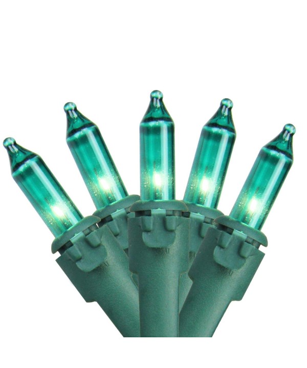 Teal Mini Christmas Lights Spacing