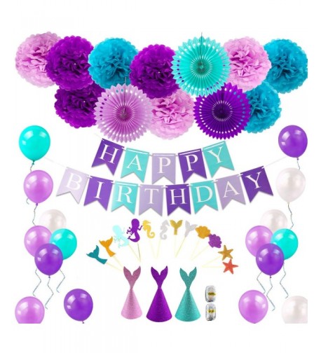 Mermaid Supplies Decorations Birthday Balloons