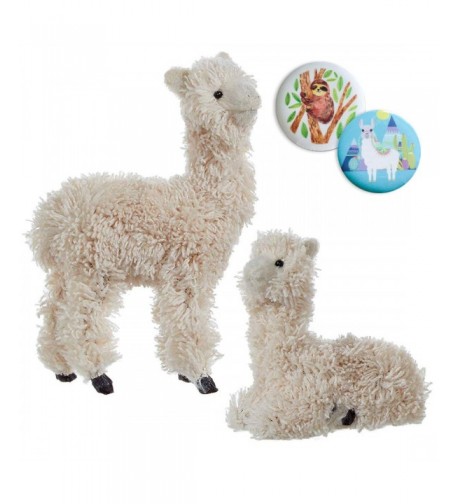 Furry Llama Sitting Standing Ornaments