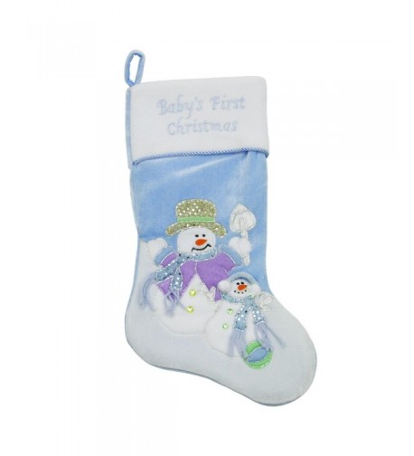 Northlight Christmas Velveteen Snowman Stocking