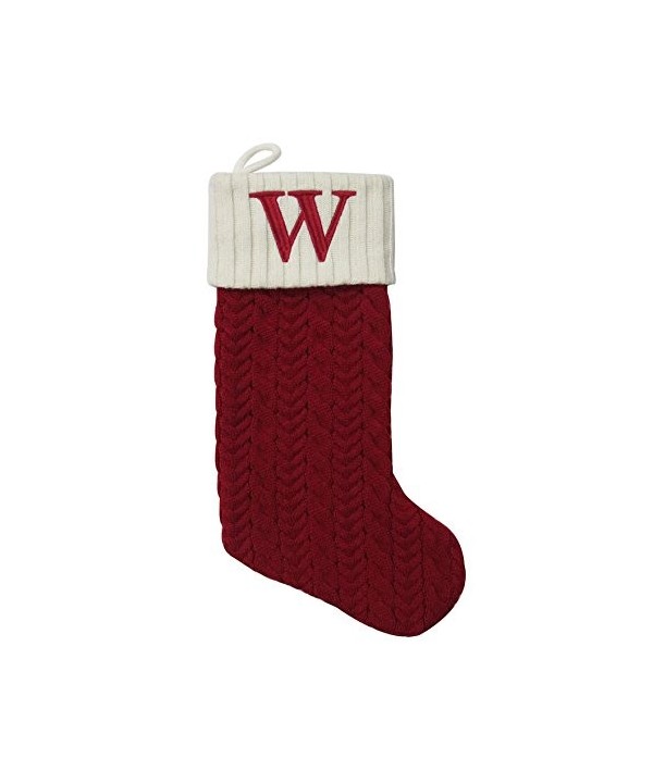 Nicholas Monogram Embroidered Christmas Stocking