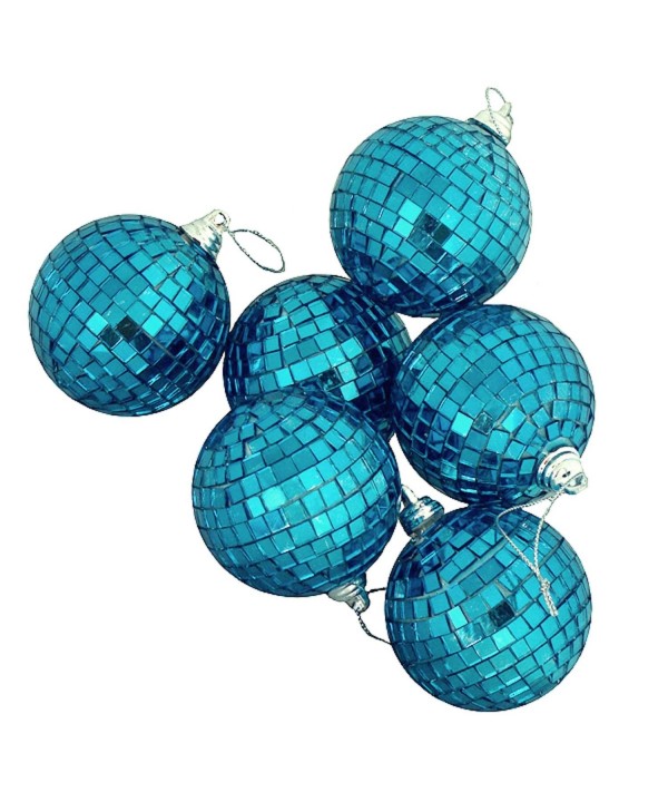 Northlight Peacock Mirrored Christmas Ornaments