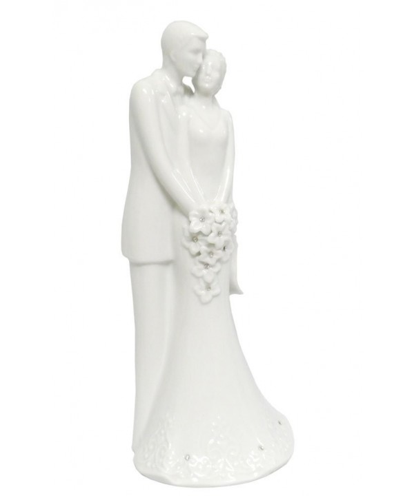 Bloom Porcelain White Wedding Topper