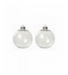 Kanonaki Clear Plastic Round Ornaments