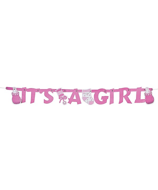 Its Girl Letter Banner Decorations