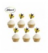 Glitter Bumble Cupcake Toppers Birthday