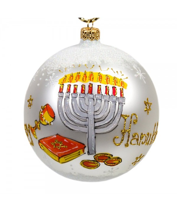 Happy Chanukah Ball Ornament Decorations