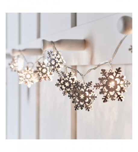 Silver Snowflake Battery Operated Christmas