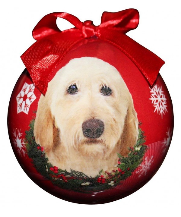 Labradoodle Christmas Ornament Shatter Personalize