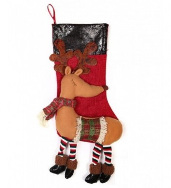 Christmas Stocking Ornaments Decorations Reindeer