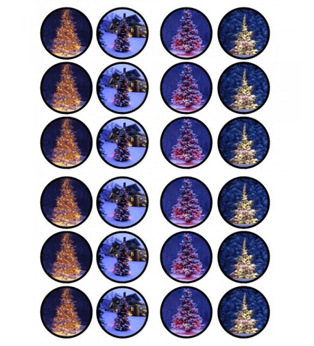 Christmas THICKNESS Cupcake Toppers Decorations