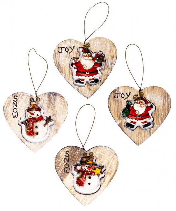 Christmas Ornament Decorations Painted Dangling