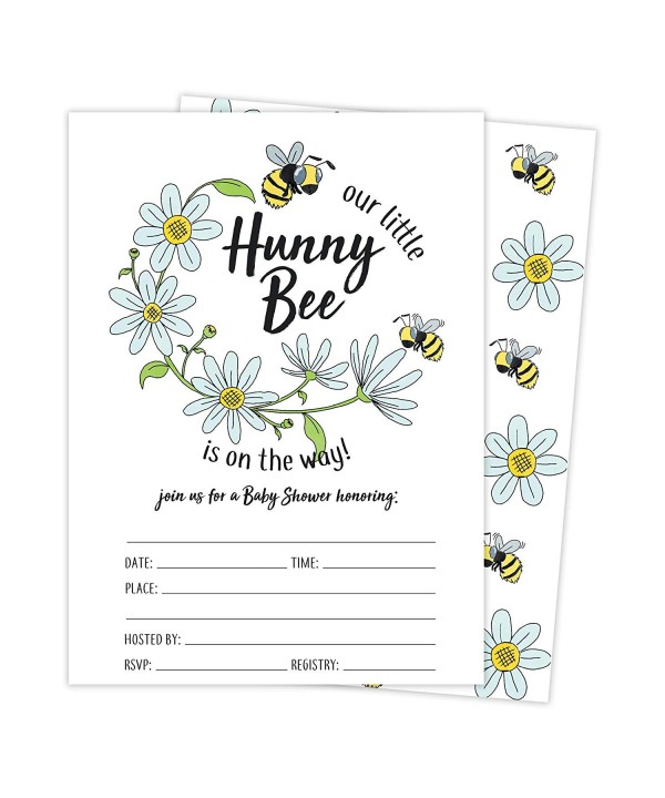 Bumble Shower Invitations Envelopes Stickers