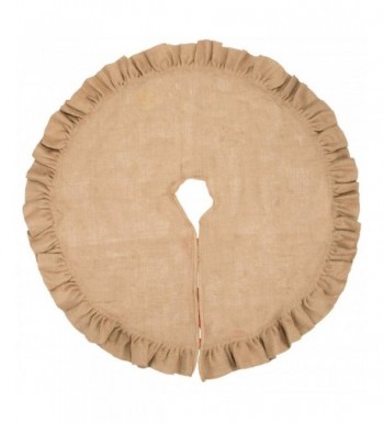 Burlap Christmas Tree Skirt Decoration