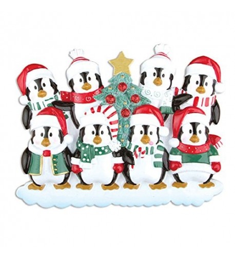 Winter Penguin Personalized Christmas Ornament