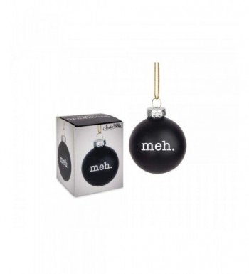 Archie McPhee Glass Meh Ornament