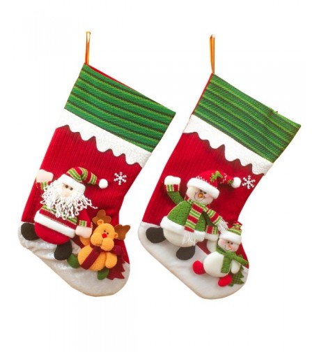 Applique Christmas Stockings Adorable Embroidered