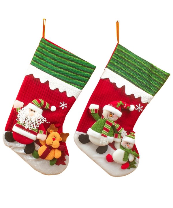 Applique Christmas Stockings Adorable Embroidered