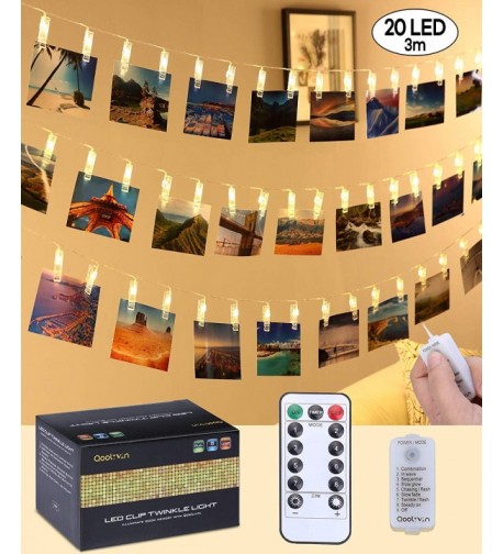 LED Photo Clip String Lights