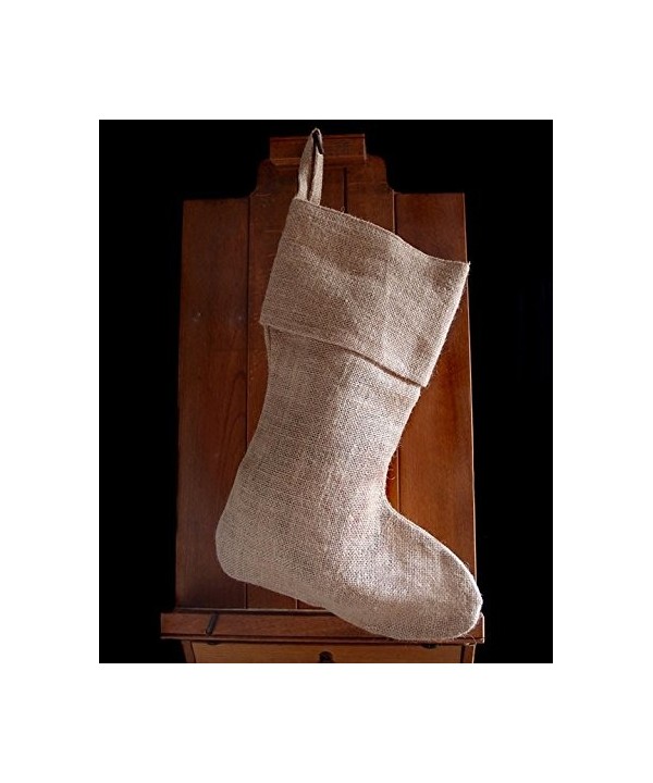 AK Trading Burlap Holidays Christmas Stockings